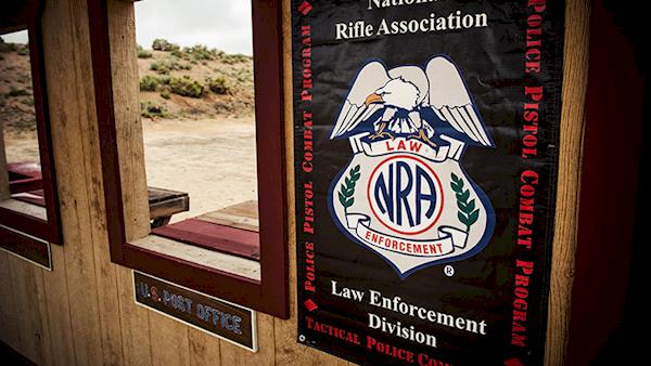 NRA Law Enforcement Division Sign at a Range